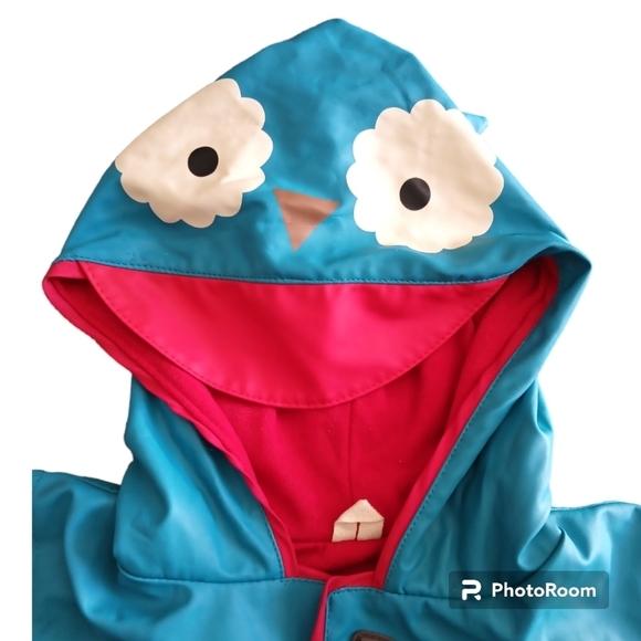 Skip Hop Zoo Little Kid-Toddler Hooded Raincoat for Girls, Owl, Blue. Si… - Picture 11 of 16